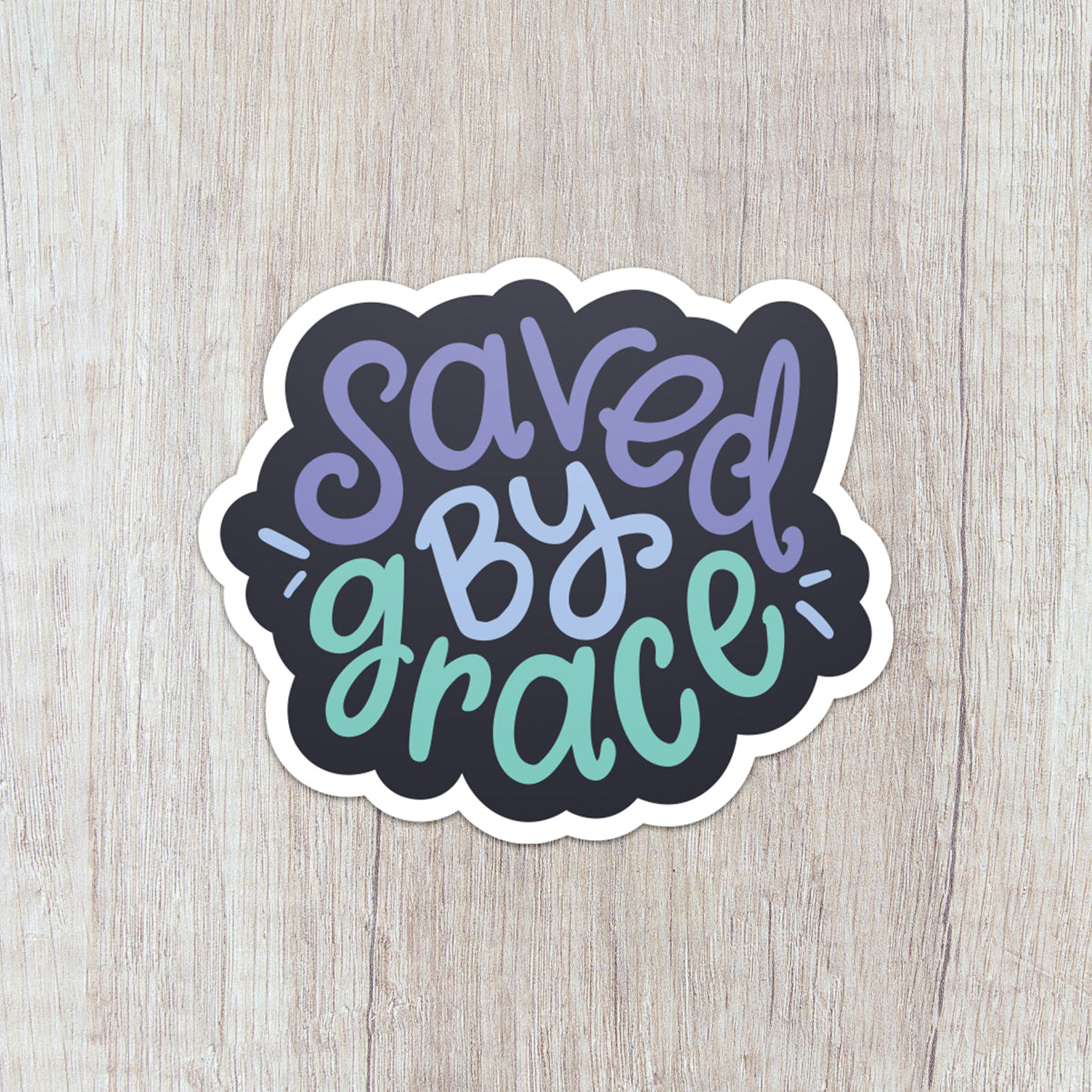 Saved By Grace Vinyl Sticker