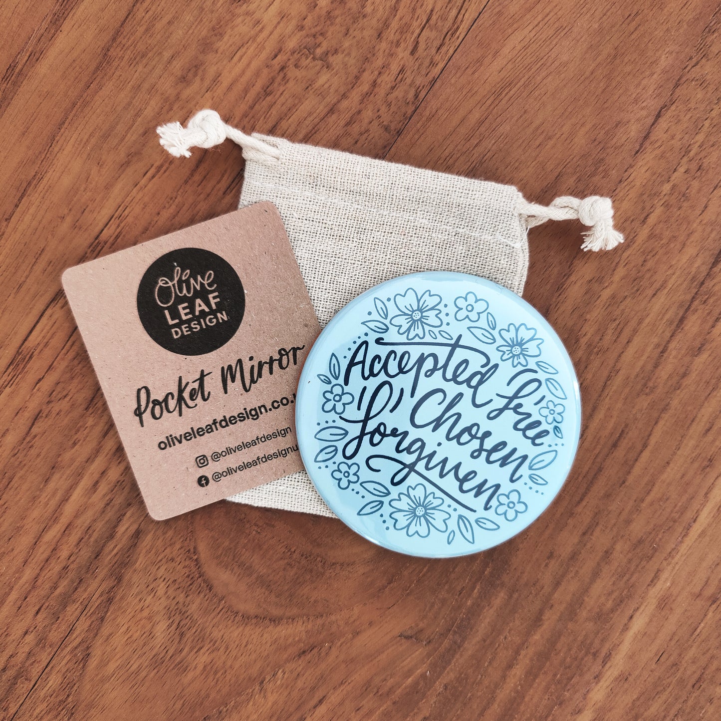 Identity in Christ 75mm Pocket Mirror