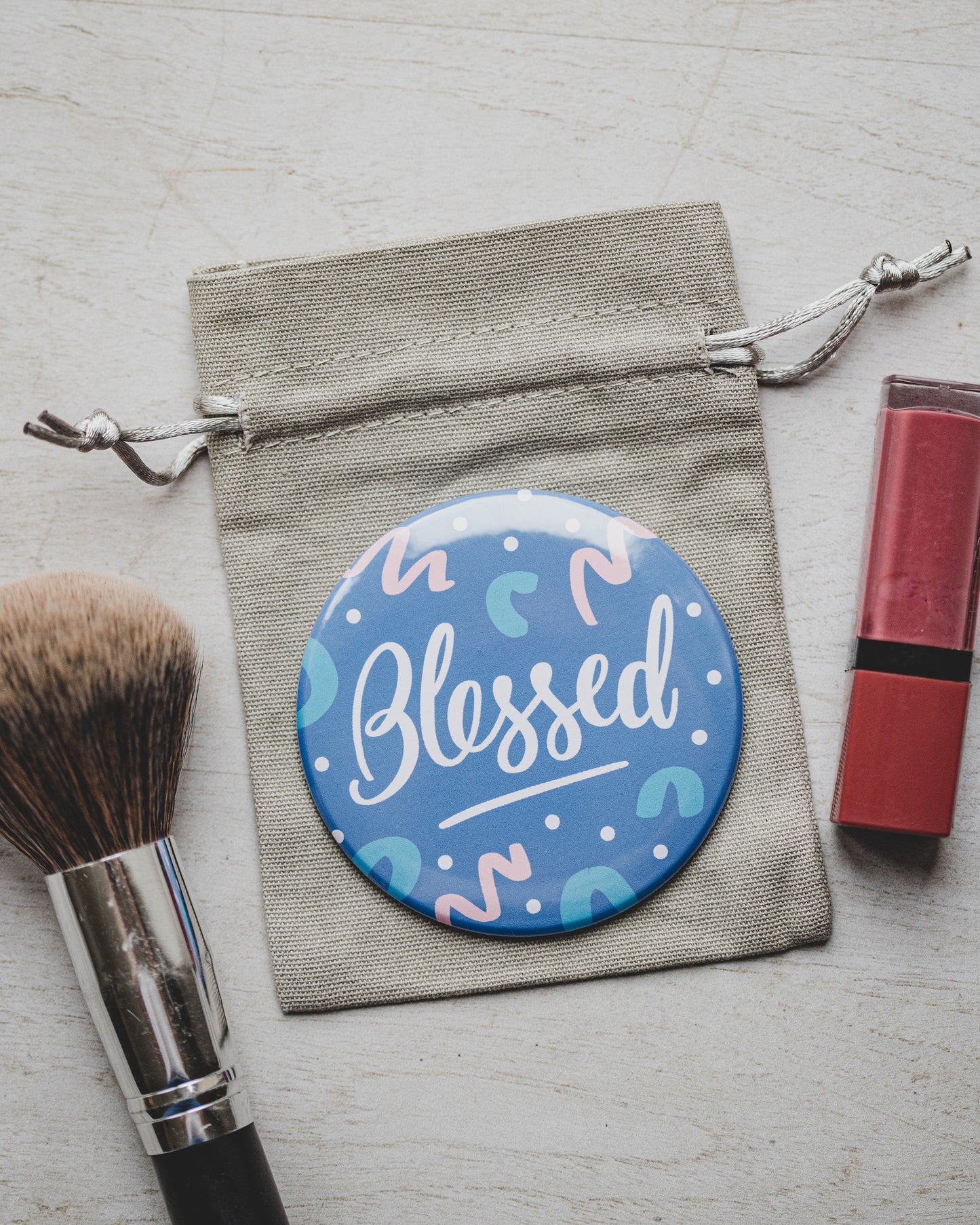 Blessed 75mm Pocket Mirror