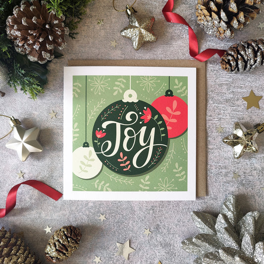 Joy Bauble - Christmas Card Pack