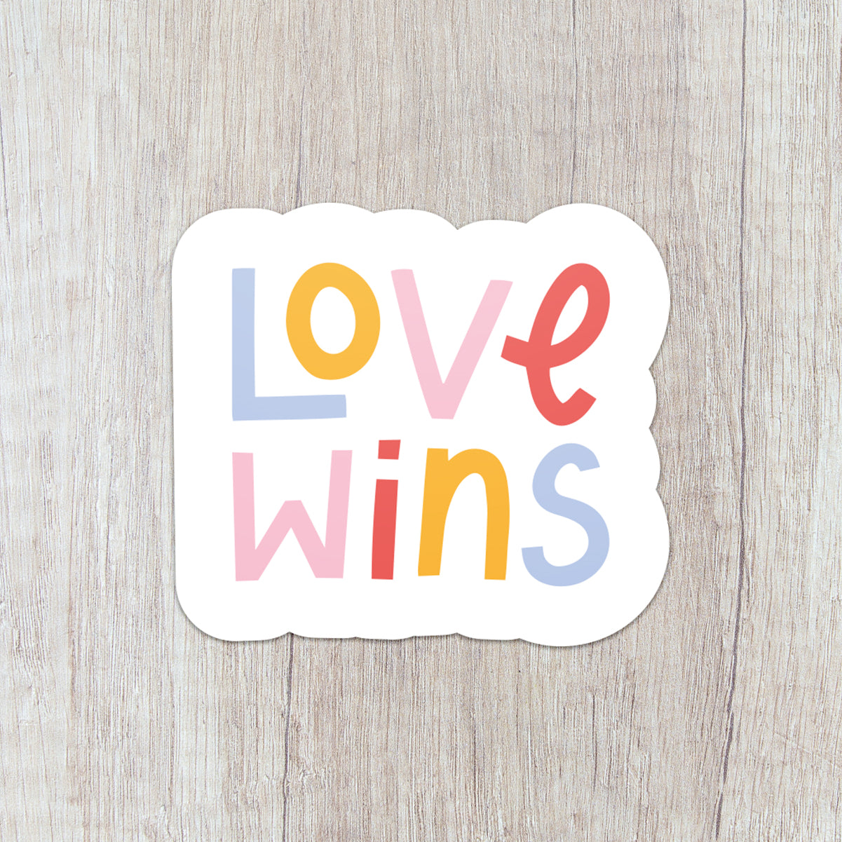 Love Wins Vinyl Sticker