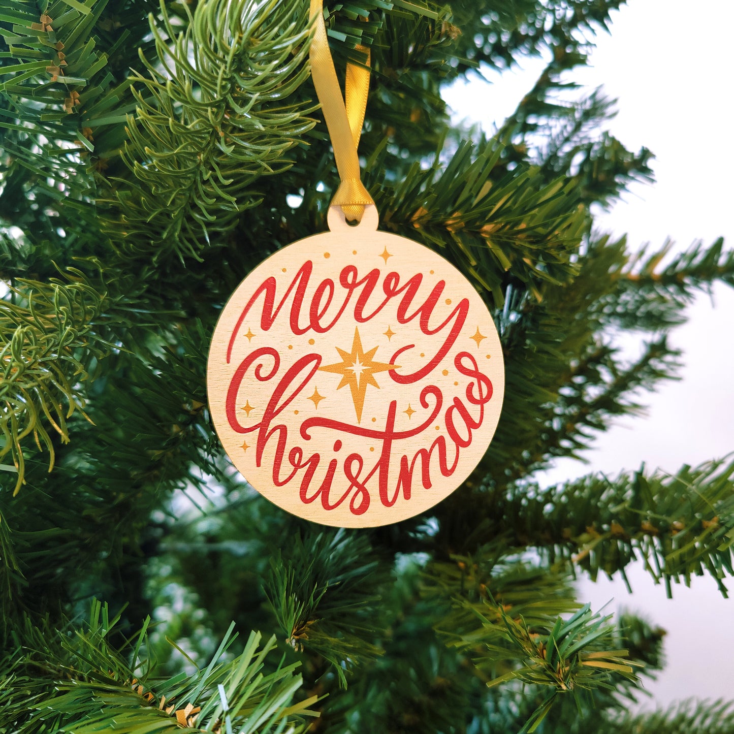 Merry Christmas - Wooden Decoration