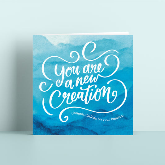 Baptism Card – You Are a New Creation
