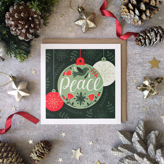Peace Bauble - Christmas Card Pack