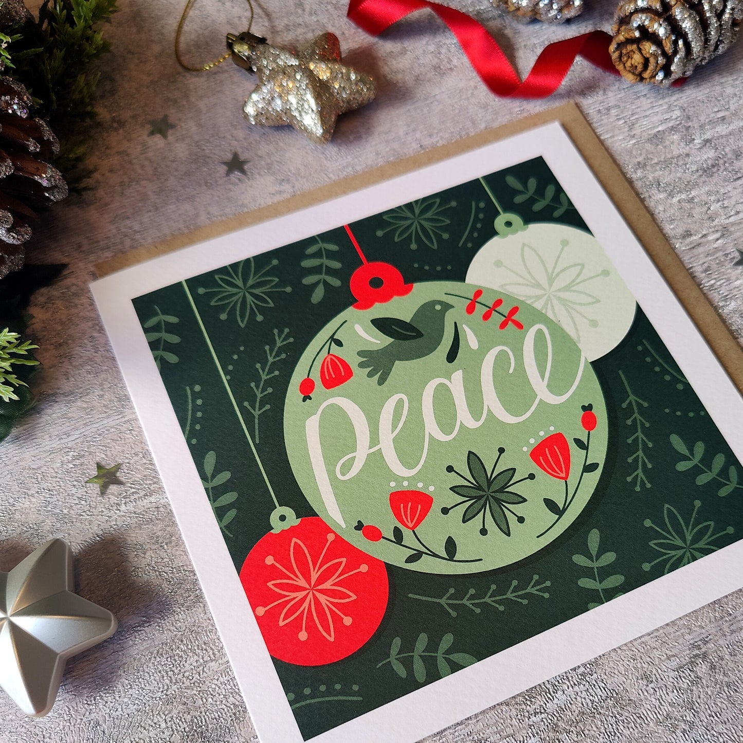 Peace Bauble - Christmas Card Pack