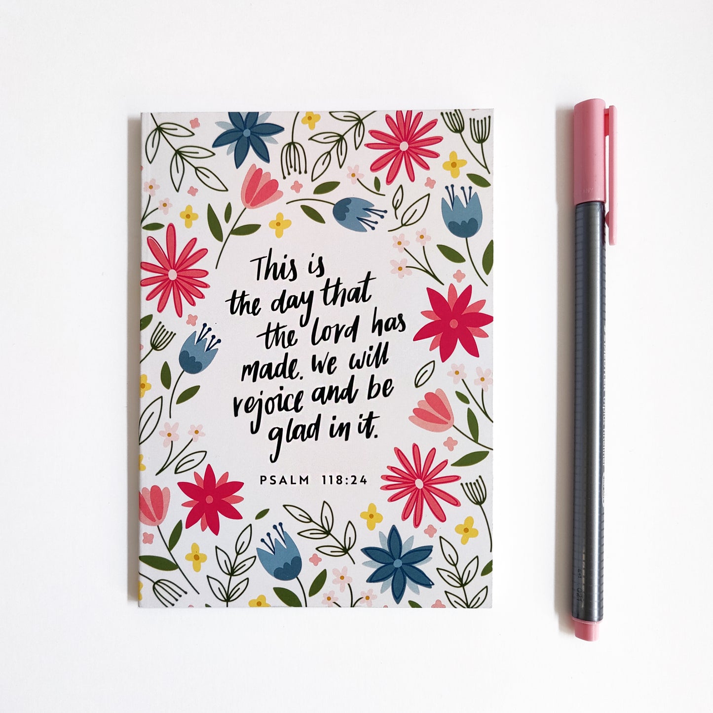 Psalm 118:24 - A6 Recycled Notebook