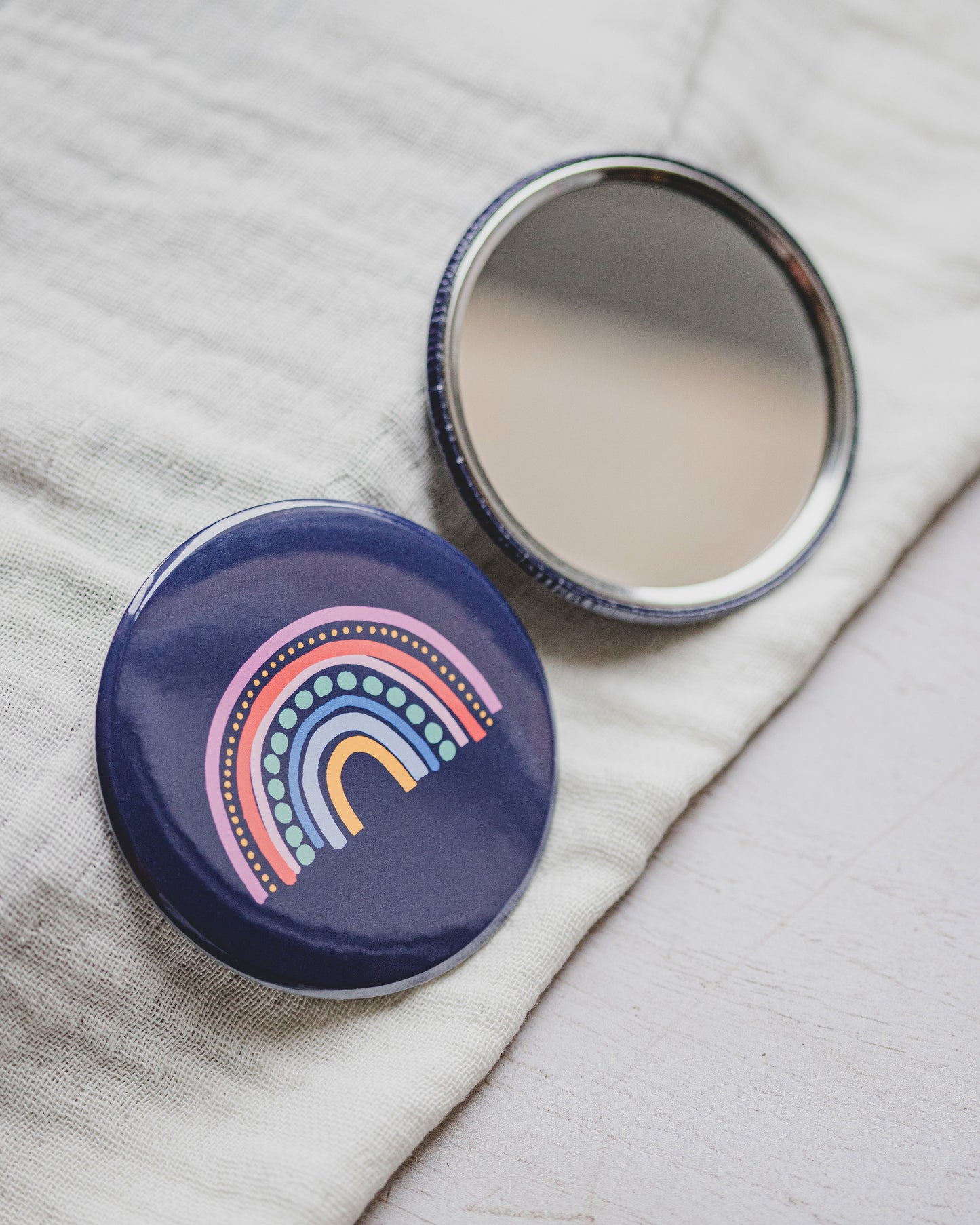 Rainbow 75mm Pocket Mirror