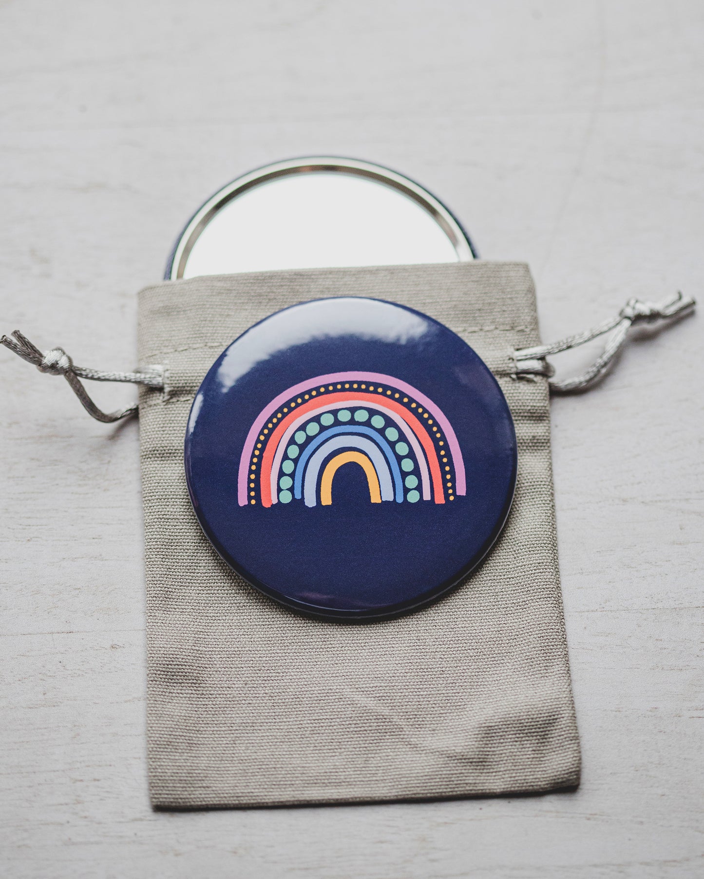 Rainbow 75mm Pocket Mirror