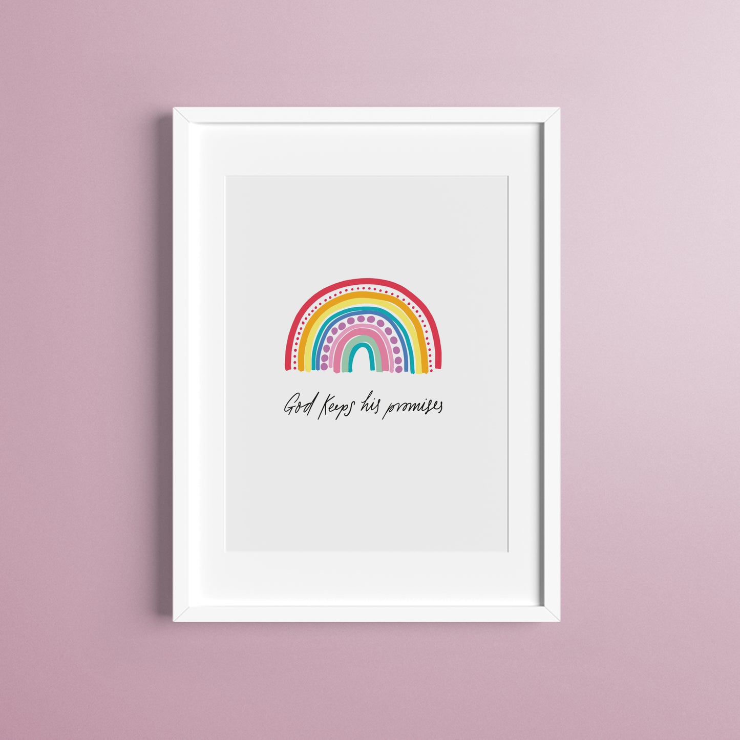 God’s Promises Rainbow Print