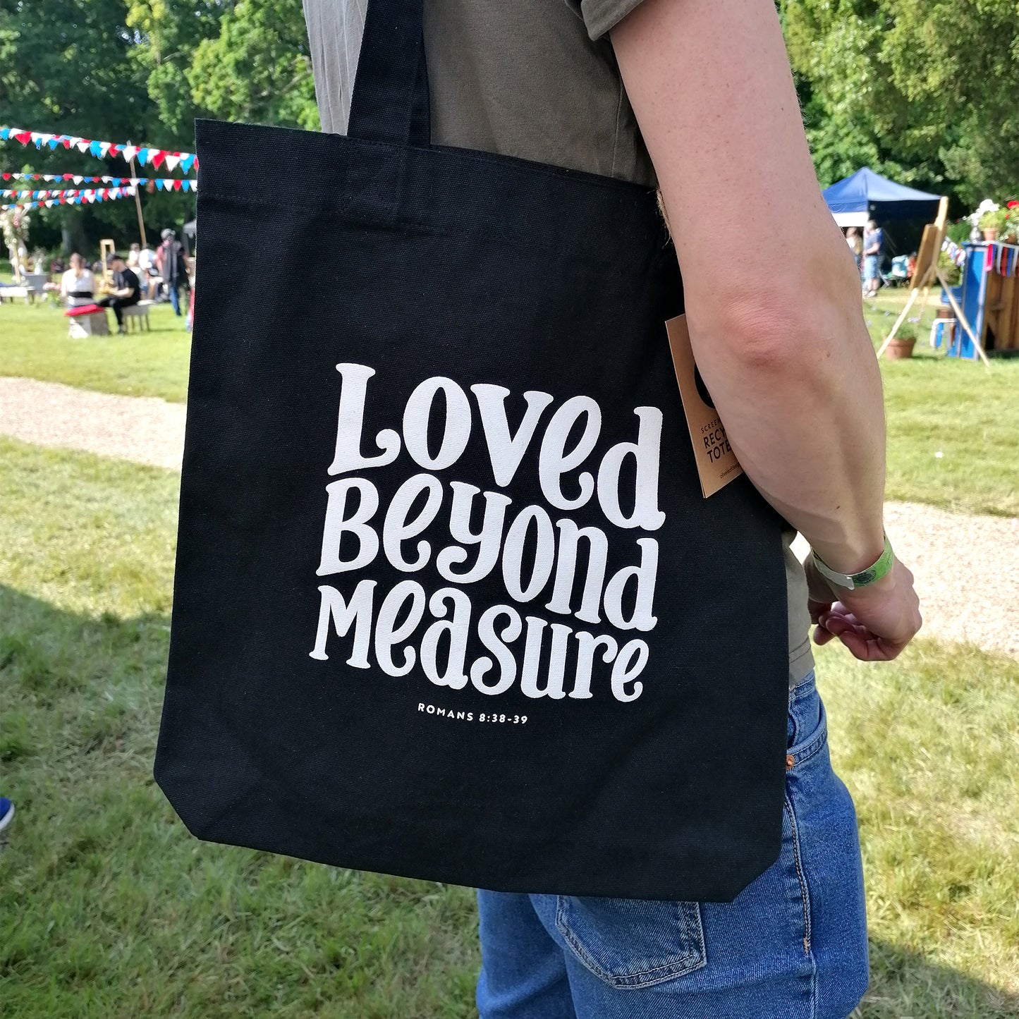 Loved Beyond Measure - Recycled Tote Bag